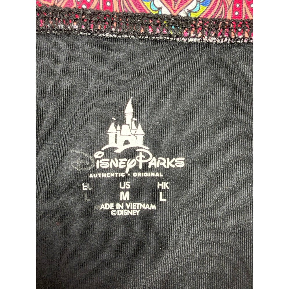 Vintage Disney Parks Mickey Mouse Paisley Waistband Cropped Leggings Medium - Picture 6 of 6